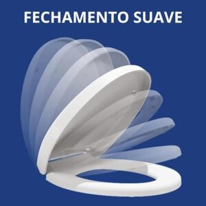 Assento Astra Soft Close Oval Branco TOV/SC
