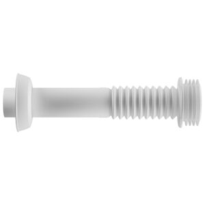 Tubo De Ligação Astra Pvc Branco 25cm Ajustavel  Universal Com Spud