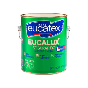 Tinta Esmalte Sintetico Eucalux Cinza Escuro Brilhante 3,6 Litros