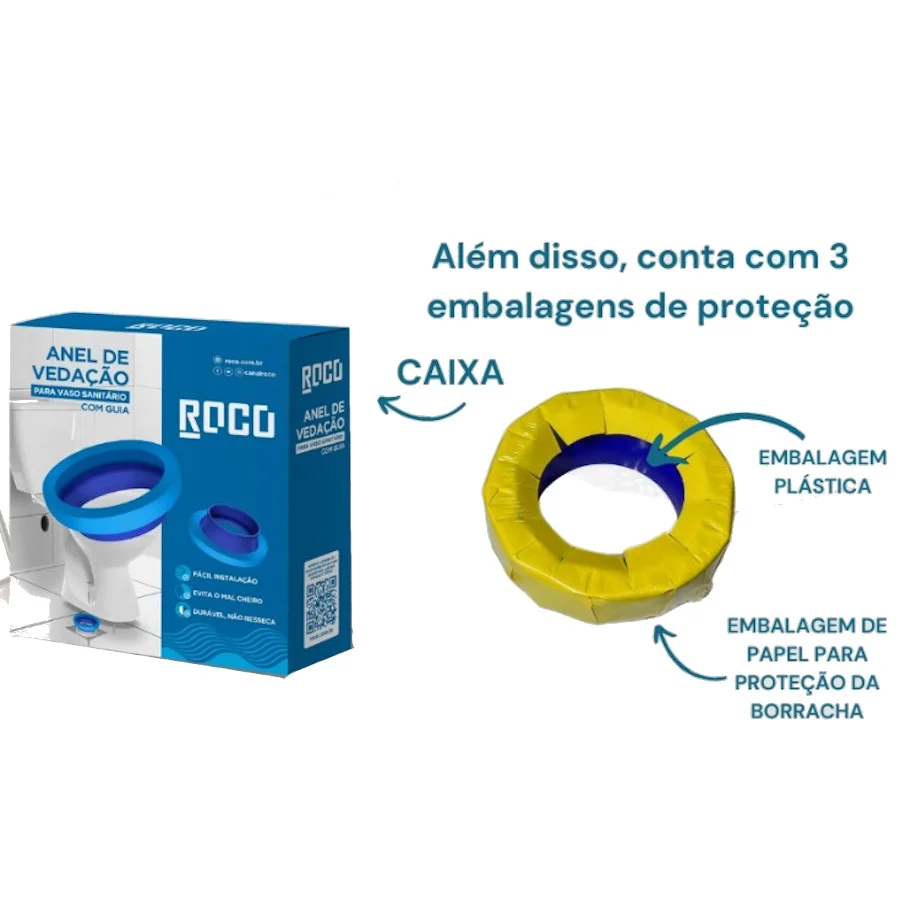 Anel De Vedação Roco Com Guia Para Bacia Sanitaria - Imagem 2