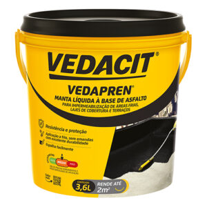 Vedacit/vedapren Laje Preto Gl 3,6kg*prom