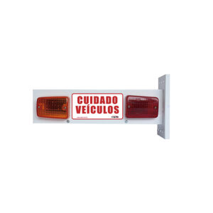 Sinaliz P/garag Capte C/led Biv Aco Br