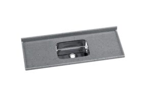 Pia Roralit 1,50x55cm Cuba Inox Cinza 2410