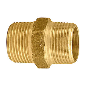 Niple Metal Amarelo Rosca 1/2 x 1/2 Reis