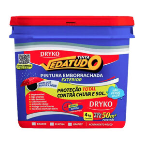 Tinta Emborrachada Dryko 4kg Branca