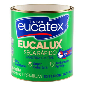 Tinta Esmalte Eucatex Base Solvente Vermelho Brilhante Eucalux 900 ml